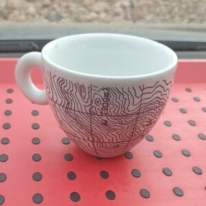 illy 2015 Milano Expo White Ceramic Mug with Black Line Art